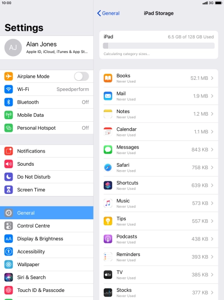 Press the required app. Press the required app.