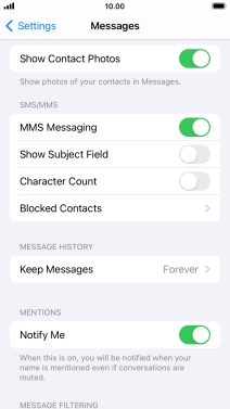 Press the Home key to return to the home screen.