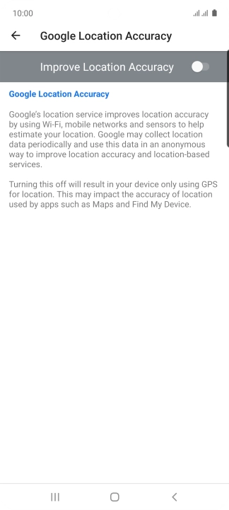 If you press the indicator next to 