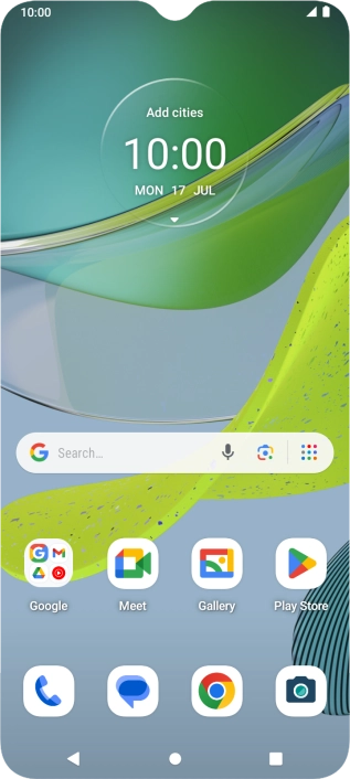 Slide two fingers downwards starting from the top of the screen.