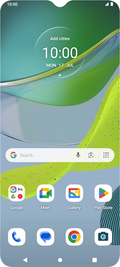 Slide two fingers downwards starting from the top of the screen.