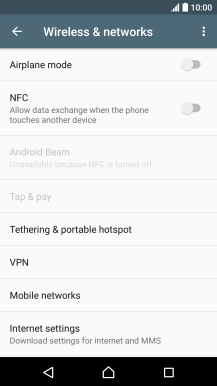Press Mobile networks.