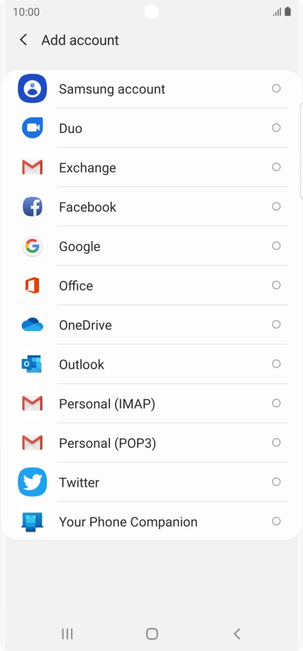 Press Google.