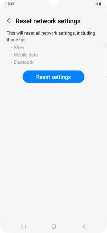 Press Reset settings.