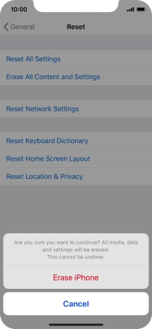 Press Erase iPhone. Press Erase iPhone.