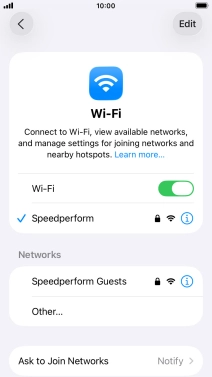 Press the Home key to return to the home screen.