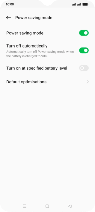 Press the Home key to return to the home screen.