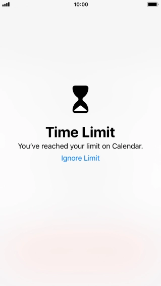 Press Ignore Limit.