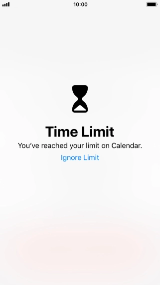 Press Ignore Limit.
