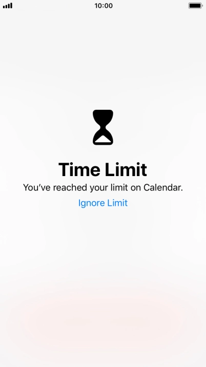 Press Ignore Limit.