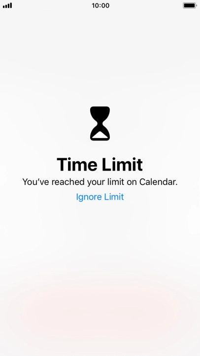Press Ignore Limit.