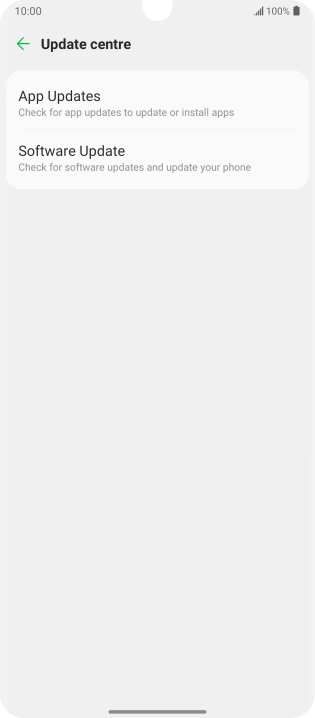 Press Software Update.