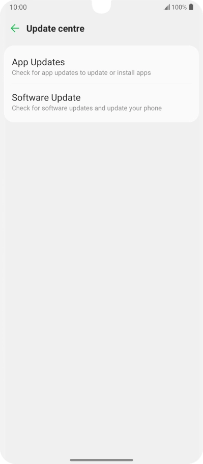 Press Software Update.