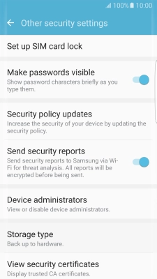 Press Set up SIM card lock.