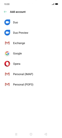Press Google.