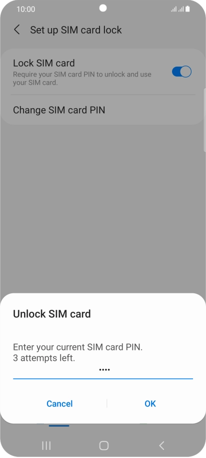 Key in your PIN and press OK. Key in your PIN and press OK.