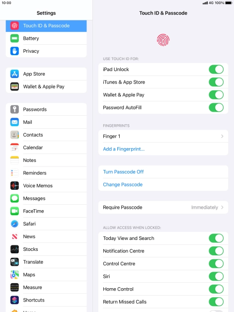 Press the indicators next to the required settings to turn them on or off. Press the indicators next to the required settings to turn them on or off.