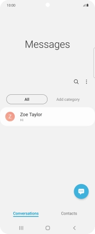Press the menu icon.