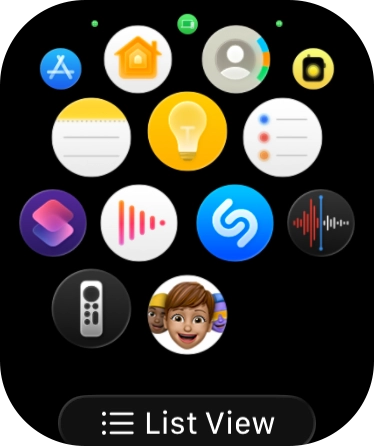 Press the Digital Crown to return to the home screen. Press the Digital Crown to return to the home screen.