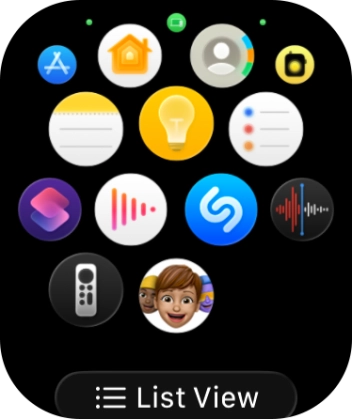 Press the Digital Crown to return to the home screen. Press the Digital Crown to return to the home screen.
