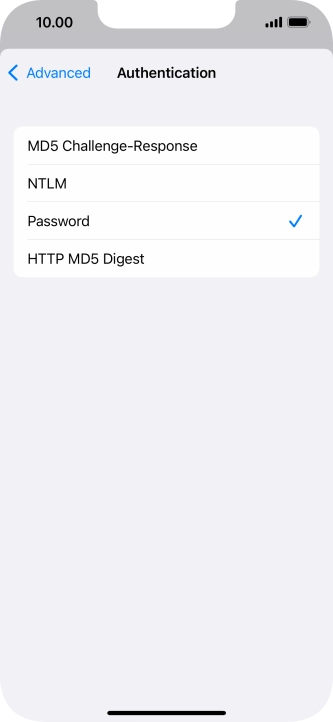 Press Password.