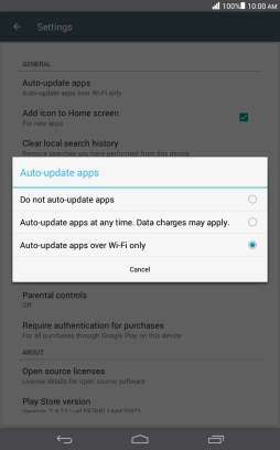 Press Do not auto-update apps to turn off the function. Press Do not auto-update apps to turn off the function.
