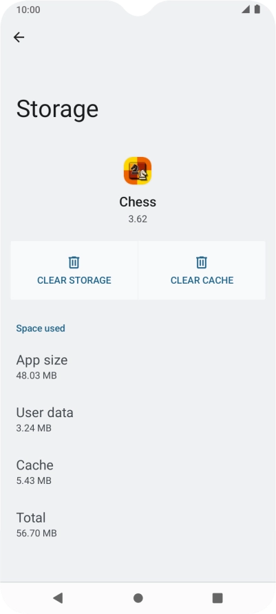 Press CLEAR CACHE.