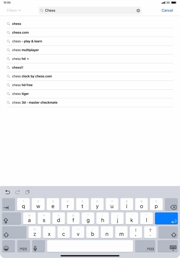 Key in the name or subject of the required app and press enter. Key in the name or subject of the required app and press enter.