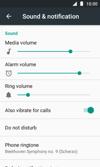 Press the Home key to return to the home screen.