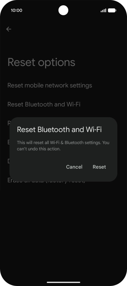 Press Reset.