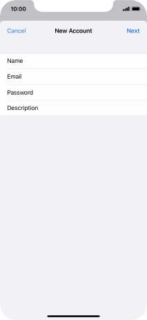 Press Description and key in the required name.