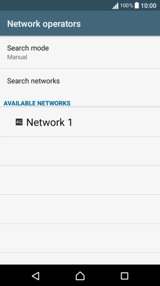 Press Search mode.