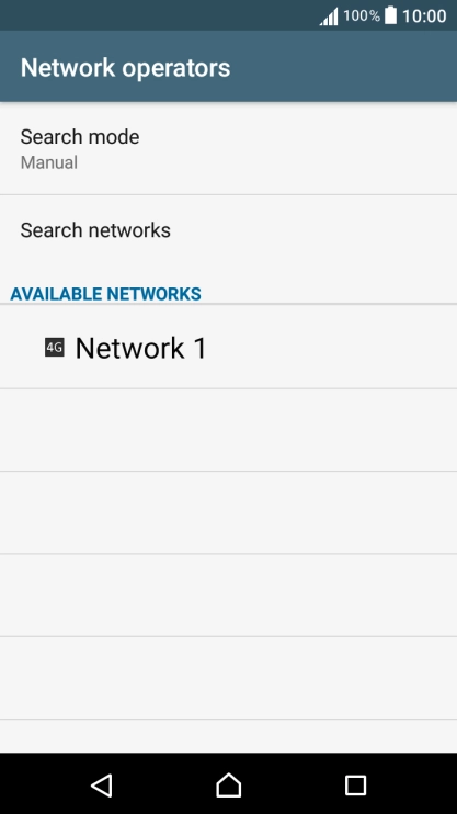 Press Search mode.