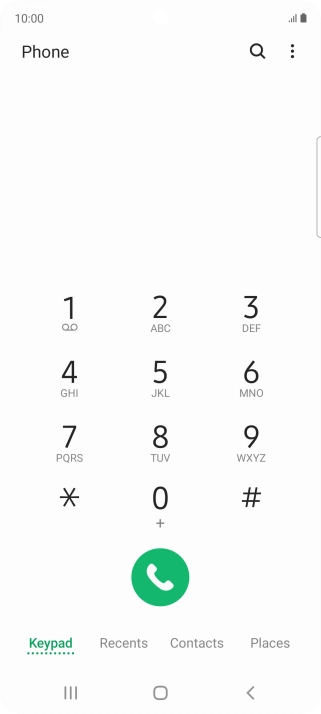Press the menu icon. Press the menu icon.