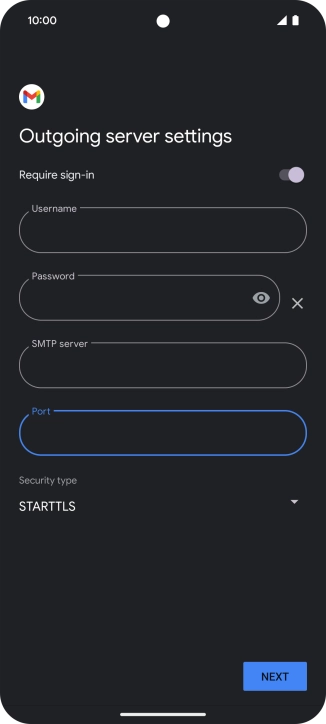 Press the drop down list below 