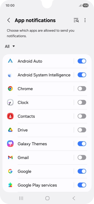 Press the drop down list. Press the drop down list.