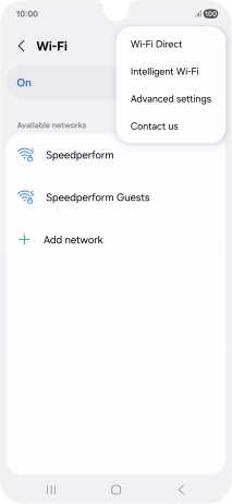 Press Intelligent Wi-Fi.