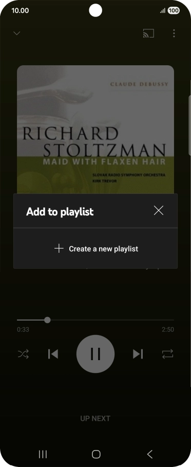 Press Create a new playlist.