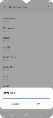 Key in mms and press OK.
