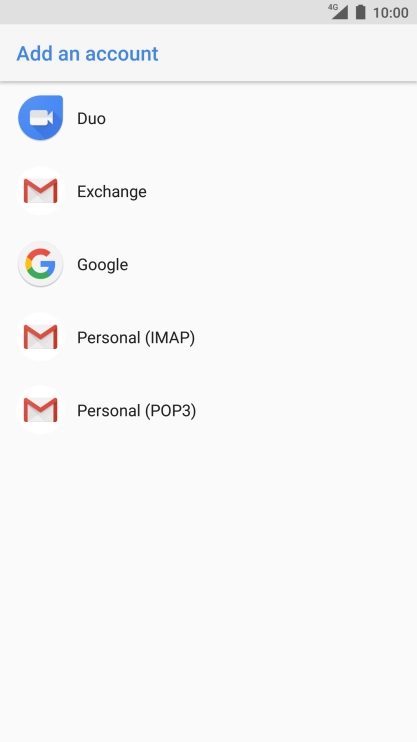 Press Google.