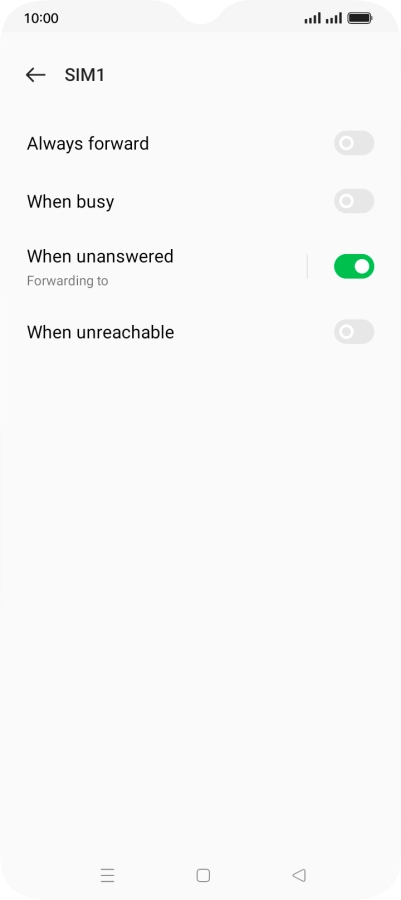 Press the Home key to return to the home screen.