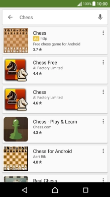 Press the required app.