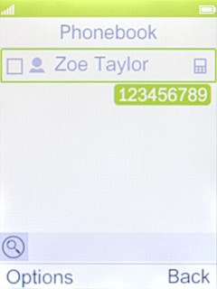 Press the Left selection key.