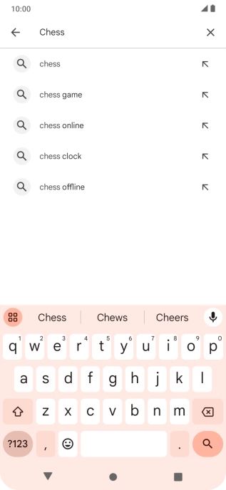 Key in the name or subject of the required app and press the search icon. Key in the name or subject of the required app and press the search icon.