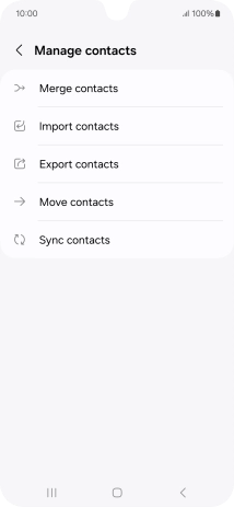 Press Import contacts. Press Import contacts.