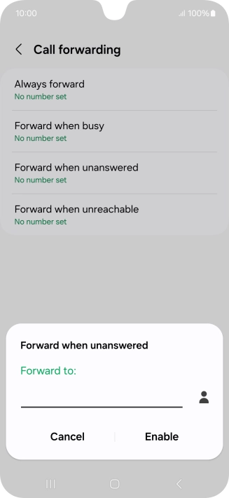 Key in +61414121121 and press Enable.