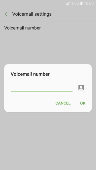 Key in +61414121121 and press OK.