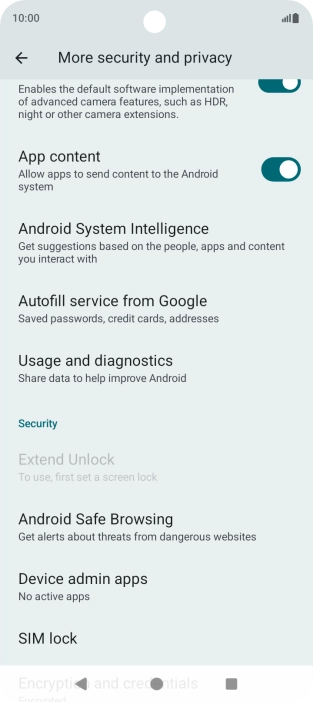 Press SIM lock.