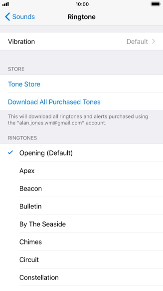 Press the required ring tones to hear them.