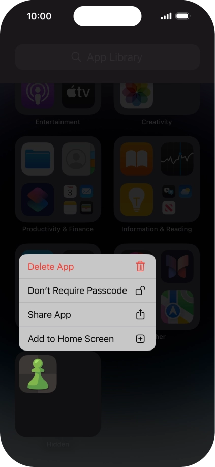 Press Don't Require Passcode.